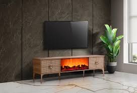 şömineli tv sehpası 